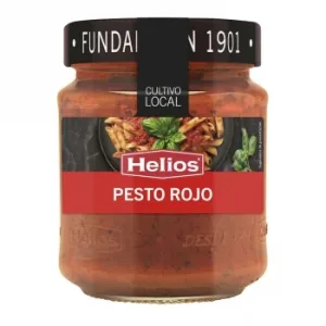 Salsa Pesto Rojo Helios Tarro 200 G.