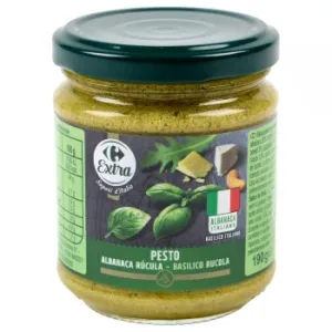 Salsa Pesto y Rúcula Extra Carrefour 190 G.