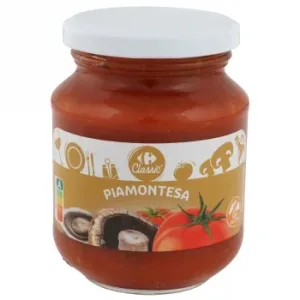 Salsa Piamontesa Carrefour sin Gluten 300 G.