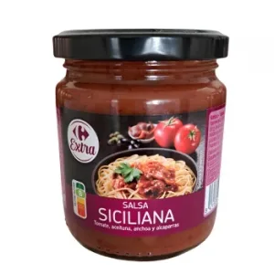 Salsa Siciliana Carrefour Extra Tarro 230 G.