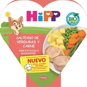 Salteado de Verduras y Carne con Patatas y Guisantes desde 12 Meses Hipp Biologico