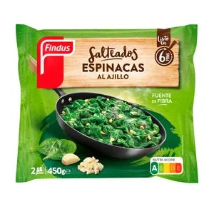 Salteado Espinacas al Ajillo 450 Gr
