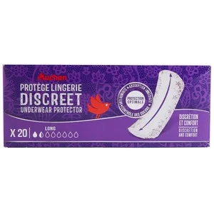 Producto Alcampo Salvaslips Discreet Largos, con Forma Anatómica 20 Uds.