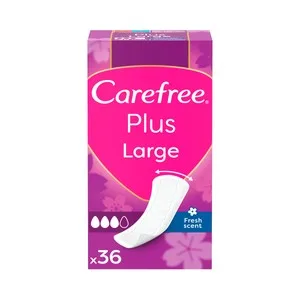 Carefree Salvaslips (protegeslips) Extra Largos y Super Absorbentes con Fragancia Ligera 36 Uds.
