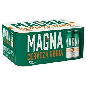 SAN Miguel Magna Cervezas Golden Lager Pack 12 Uds. X 33 Cl. 3960 ML
