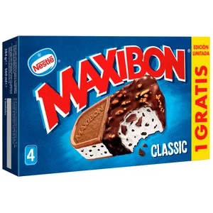 Maxibon Sándwich de Helado con Nata, 1 Gratis, 4 X 140 Ml. 560 ML