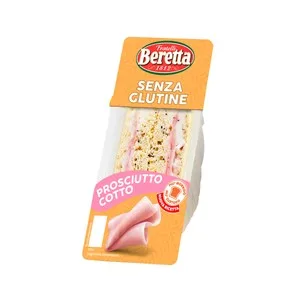 Fratelli Beretta Sándwich de Jamón Cocido y Mayonesa sin Gluten 150 G. 