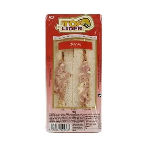 TOP Lider Sandwich de Pan Blanco con Bacon y Huevo Cocido TOP Lider 160 G.