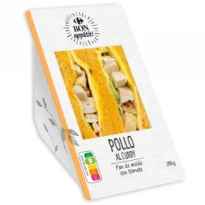 Sándwich de Pollo al Curry Bon Appétit Carrefour 200 G.