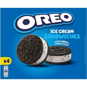 Sándwich Helado de Galleta Oreo 4 Unidades  Oreo 440 ML
