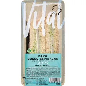 Sándwich Pavo y Queso con Espinacas 190 Gr