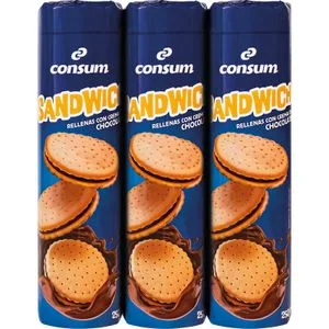 Sandwich Relleno Choco Pack 3 3 X 250 Gr