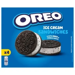 Sandwich Sabor a Vainilla con Trocitos de Galletas Oreo 4 Ud.