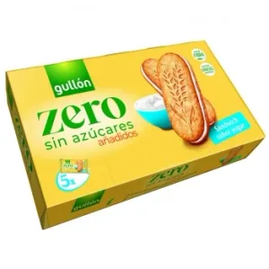 Sándwich Sabor Yogur con Cereales Integrales Zero Gullón sin Azúcar Añadido 220 G.