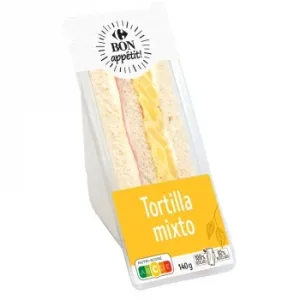 Sándwich Tortilla Mixto Carrefour 140 G.