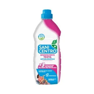 Sanicentro Desinfectante Textil Hipoalergénico sin Lejia, que Ayuda a Eliminar los Malos Olores 1 L. 1000 ML
