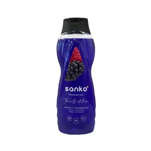Sanko Fruits Edition Gel de Baño o Ducha con Extracto de Mora y Frambuesa 750 Ml.