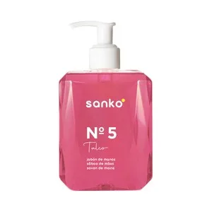 Sanko Nº 5 Jabón de Manos, con Aroma a Talco, para Todo Tipo de Pieles 500 Ml.