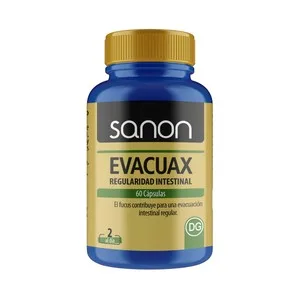 Sanon Evacuax Complemento Alimenticio que Ayuda a una Evacuación Intestinal Regular. 60 UD