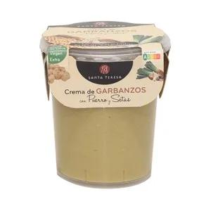 Santa Teresa Crema de Garbanzos con Puerro y Setas 400 Ml.