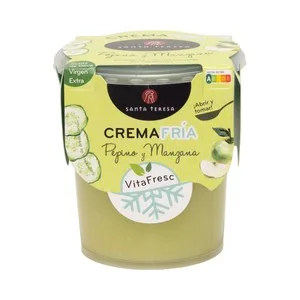 Santa Teresa Crema Fría de Pepino y Manzana, Lista para Abrir y Tomar Santa Teresa 400 Ml.