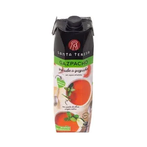 Santa Teresa Gazpacho 100% Natural con Aceite de Oliva Virgen Extra Santa Teresa 1 L. 1000 ML