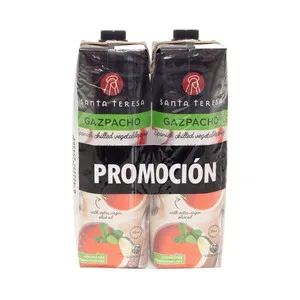 Santa Teresa Gazpacho Elaborado a Partir de Hortalizas Frescas de Primera Calidad Santa Teresa 2 X 1l. 2000 ML
