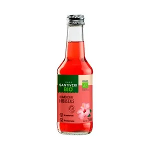 Santiveri Bio Kombucha con Hibiscus Ecológicos Botella 25 Cl. 250 ML