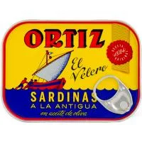 Sardina en Aceite de Oliva a la Antigua Ortiz, Lata 140 G