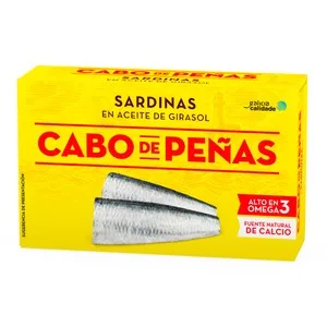 Cabo de Peñas Sardinas en Aceite de Girasol Lata 84 G.