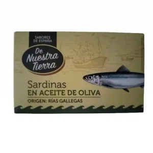 Sardinas en Aceite Oliva de Nuestra Tierra 80 G.