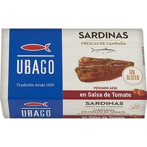 Sardinas en Salsa de Tomate sin Gluten Ubago
