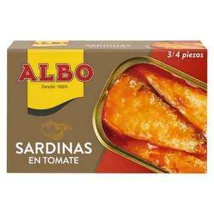 Albo Sardinas en Tomate Lata de 85 G.