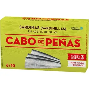 Sardinillas en Aceite de Oliva 6-10 Piezas Cabo de Peñas