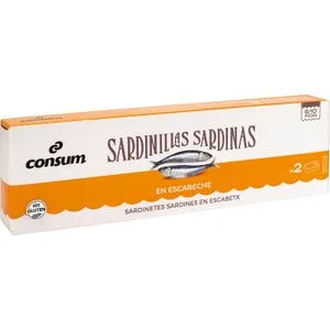 Sardinillas en Escabeche 6/10 Piezas 2 X 60 Gr