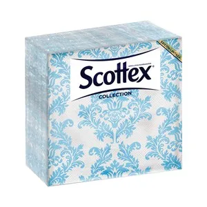 Scottex Collection Servilletas de Papel (2 Capas) Desechables de 33 X 33 Cm., con Estampado 50 Uds.