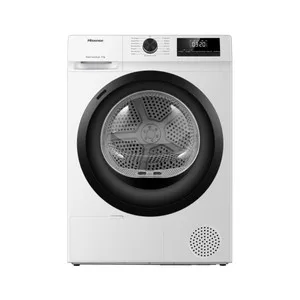 Secadora por Condensación con Bomba de Calor Hisense Dhqe800bw2, Capacidad de Secado: 8kg, Clasificación Energética: A++, H: 84,5cm, A: 59,5cm, F: 55cm.