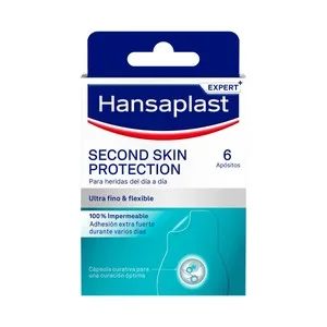 Hansaplast Second Skin Protection Apósitos Impermeables Ultrafinos que Acelera el Proceso de Curación 6 Uds.