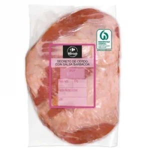 Secreto de Cerdo con Salsa Barbacoa Carrefour el Mercado 700 G Aprox