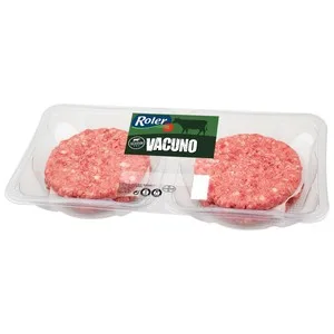 Roler Selección Bandeja con Burger Meat de Vacuno, Elaboradas sin Gluten ni Lactosa 4 X 80 G. 320 G