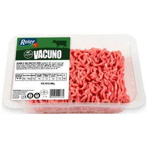 Roler Selección Bandeja de Preparado de Carne Picada de Vacuno, Elaborada sin Gluten ni Lactosa 400 G.