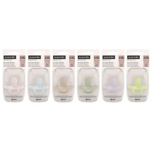 Suavinex Selection Chupete Suave y Flexible 100% Silicona con Tetina Fisiológica, de 6 a 18 Meses.