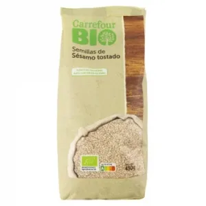 Semillas de Sésamo Tostado Ecológico Carrefour Bio 450 G.