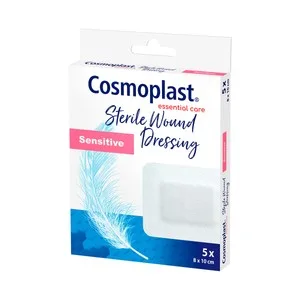 Cosmoplast Sensitive Apósitos Grandes (8 X 10 Cm) Estériles y Autoadhesivos 5 Uds.