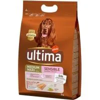 Alimento Sensitive de Salmó Perro Mediano-max Ultima, Saco 3 Kg