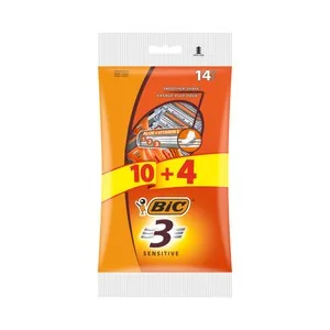 BIC Sensitive Maquinilla de Afeitar Desechable con 3 Hojas 14 Uds. 10 UD