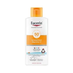 Eucerin Sensitive Protect Loción Solar Infantil con Factor de Protección 50+ (muy Alto) 400 Ml.