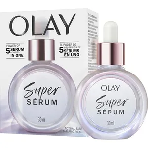 Sérum Facial Super 5 Beneficios en 1 Mejora la Textura de la Piel, Tono Más Uniforme Piel Más Firme, Líneas Visiblemente Más Suaves e Hidratación Duradera Olay