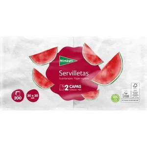 Servilletas Blancas 2 Capas 30x30 Cm el Corte Ingles