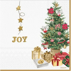 Servilletas Navidad Joy Tree 33x33 Cm Gabbiano
